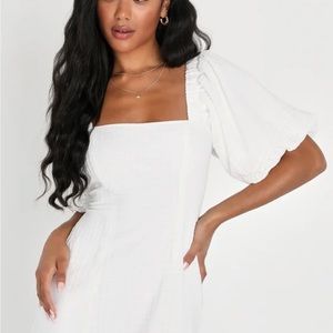 Lulus puff sleeve dress. Size XL.